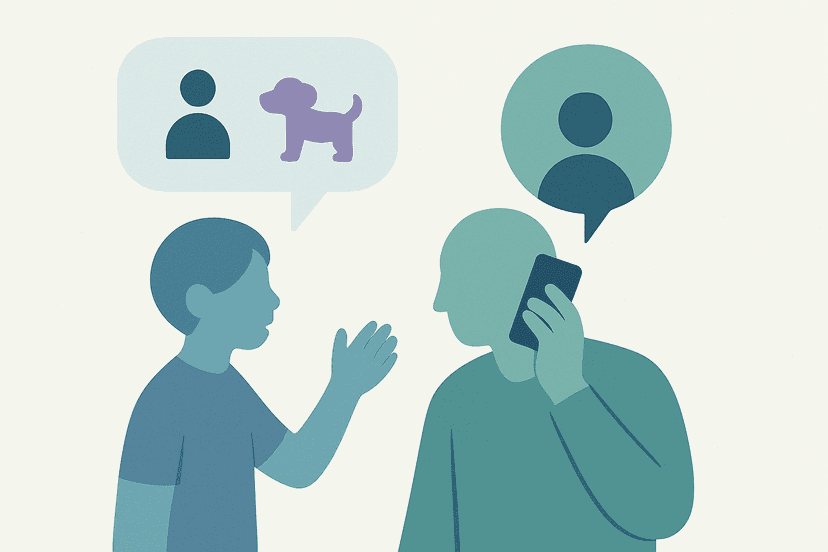 Child using phone to call for help